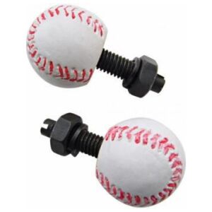 Baseball License Plate Fastener (2-Pack) Nummerskylt