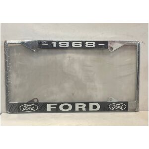 Nummerplåtsram kromad metall 1968 Ford