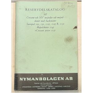 Reservdelskatalog till NV Crescent Moped , Nymanbolagen AB Uppsala