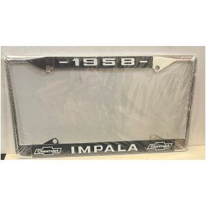 Nummerplåtsram i Kromad metall Chevrolet Impala 1958