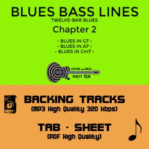 Blues Bass Lines - Chapter 2 - Backing Tracks & Bass TAB / SHEET