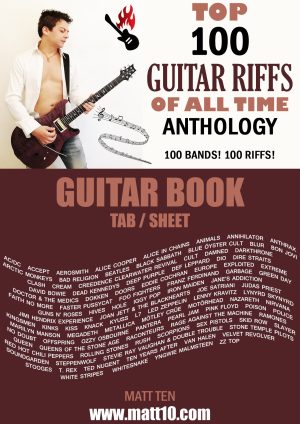 Top 100 GUITAR RIFFS Of All Time - Guitar Riffs Anthology - Guitar TAB / SHEET