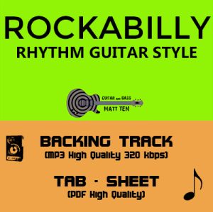 ROCKABILLY Rhythm Guitar Style - GUITAR TAB / SHEET & Backing Track