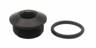 Hex Head Plug med o-ring sort