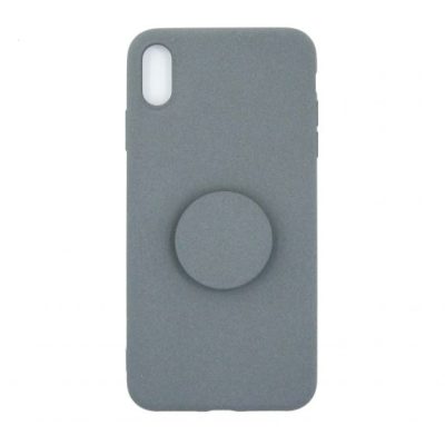Fitted Case TPU With Kickstand For iPhone X/XS Grey