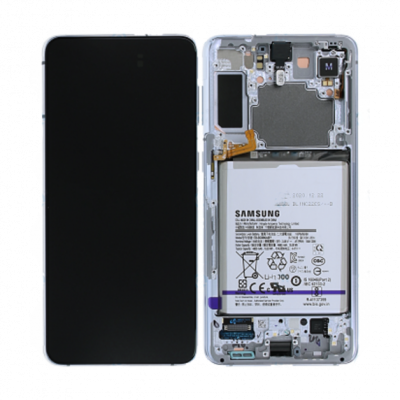 Samsung Galaxy S21 Plus 5G Skärm med LCD Display och Batteri - Silver