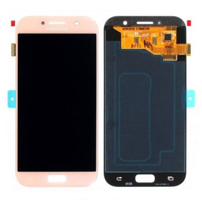 Samsung Galaxy A5 2017 LCD Skärm med Display Original - Rosa