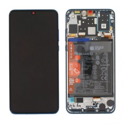 Huawei P30 Lite Edition Skärm/Display med Batteri Original - Blå