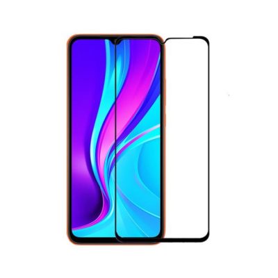 Skärmskydd Xiaomi Redmi 9C - 3D Härdat Glas Svart