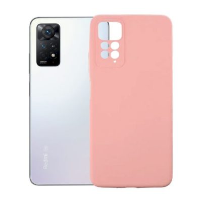 Xiaomi Redmi Note 11 Pro Silikonskal med Kameraskydd - Rosa
