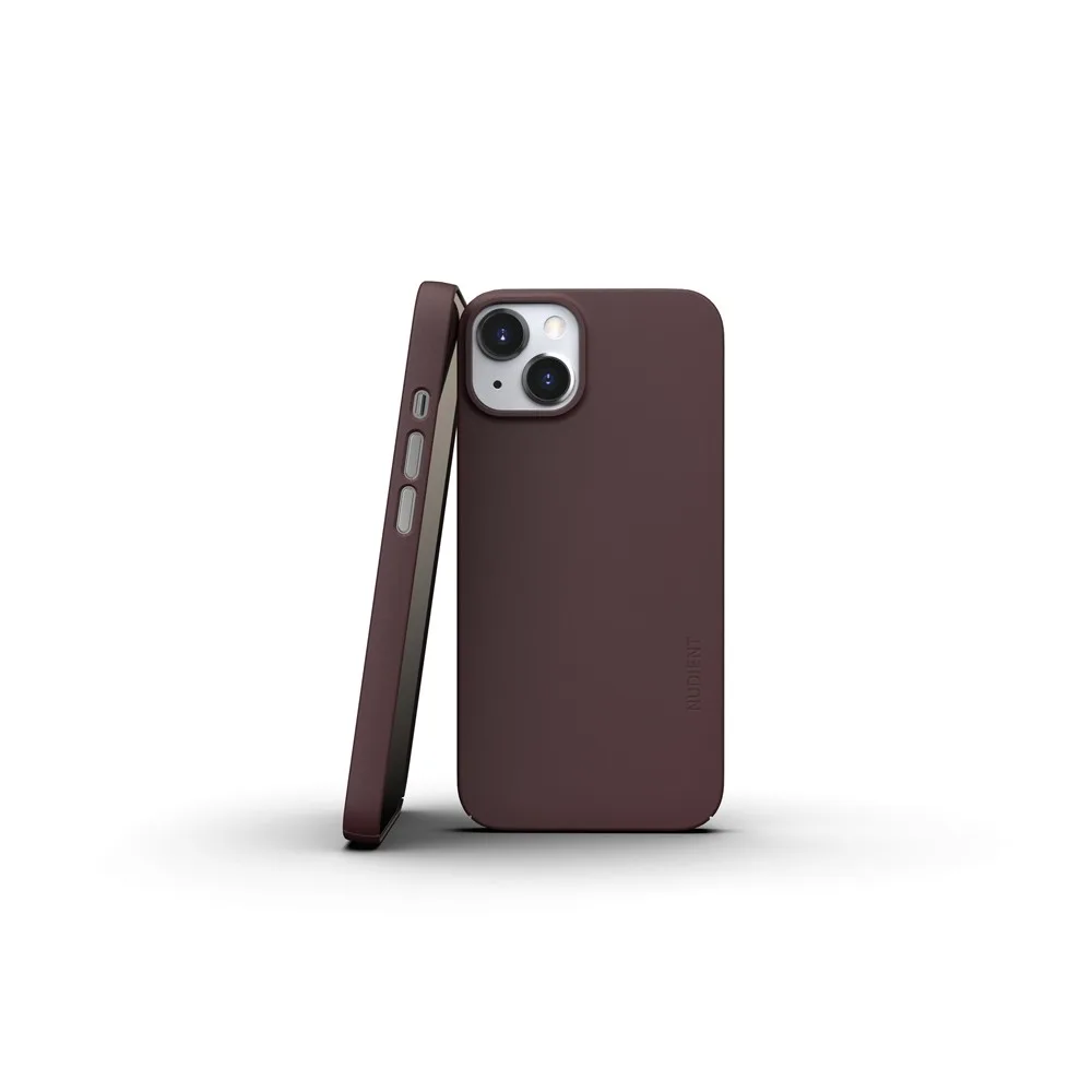 Nudient iPhone 13 Skal Thin Case V3 MagSafe Sangria Red