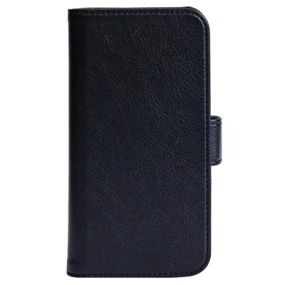 Essentials iPhone 13 Pro PU-plånbok, avtagbar, 3 kort, Svart