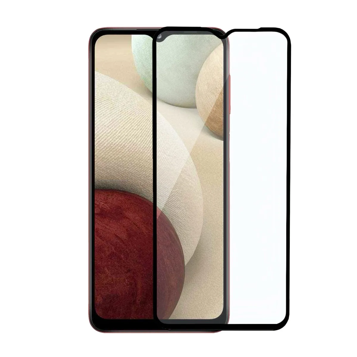 Skärmskydd Samsung Galaxy A02s - 3D Härdat Glas Svart - Bild 2