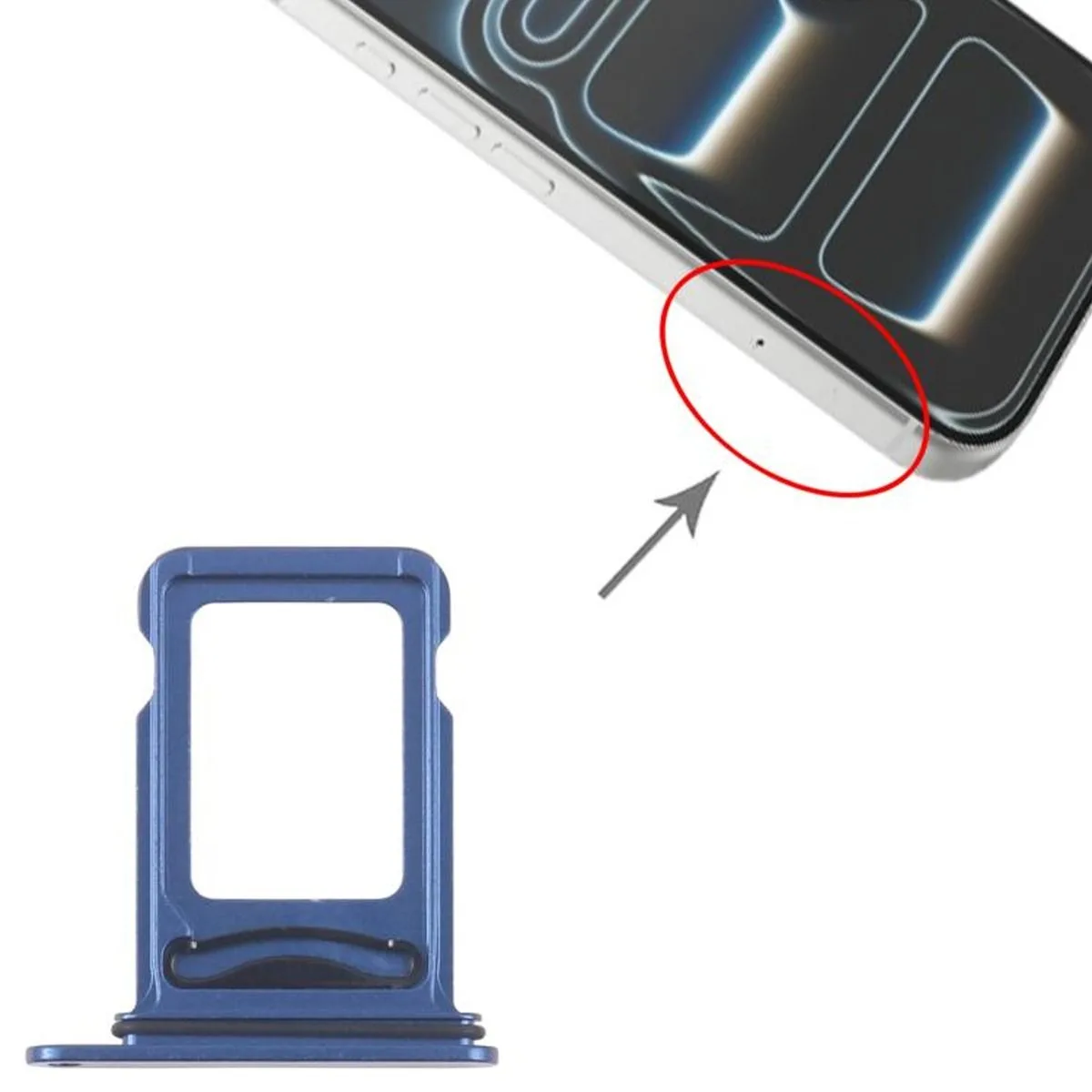 Simkortshållare Dual SIM för iPhone 17 Pro - Deep blue - Bild 4
