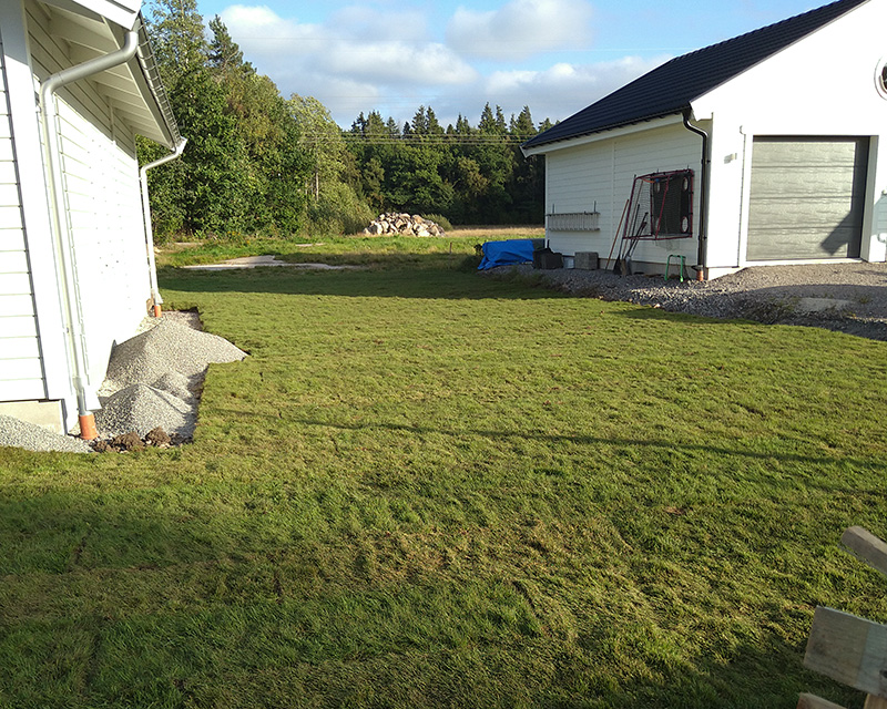 Mazeab erbjuder hjälp med anläggning av trädgård. Gräsmatta på rulle. Få hjälp med att lägga ut gräsmatta.