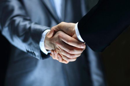 Business handshake