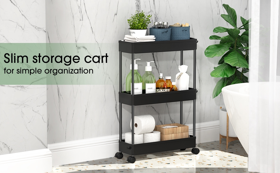  bathroom storage cart