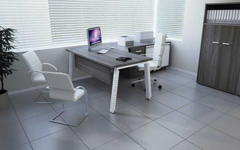 grey office space