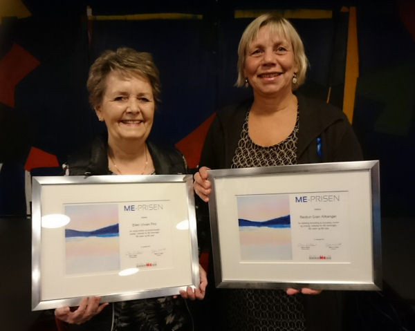 Jubileum 35 år Ellen Piro og Reidun Alkanger får ME-prisen