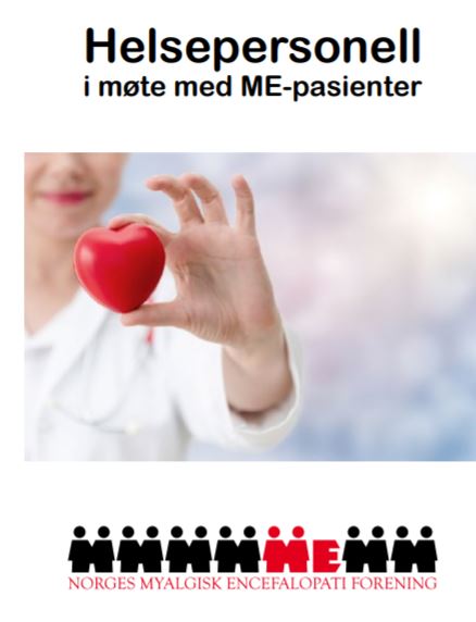 Helsepersonell i mæte med ME-pasienter brosjyre forside