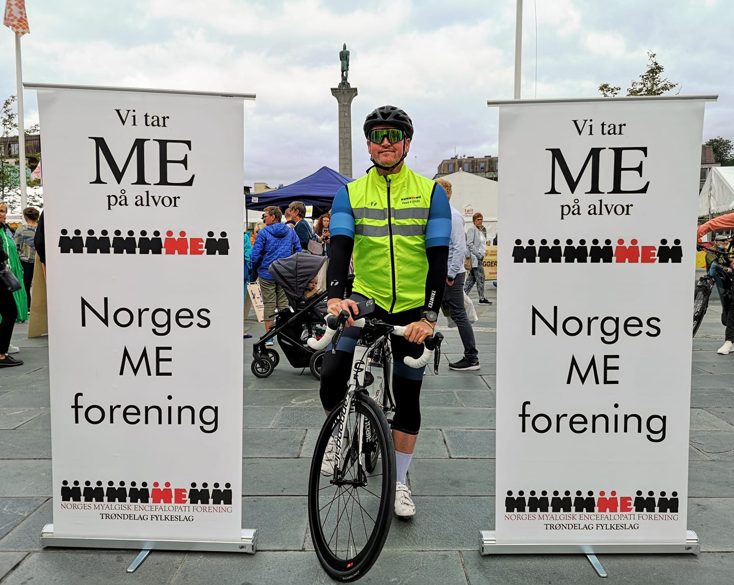 tom eirik syklet trondheim oslo før start i Trondheim
