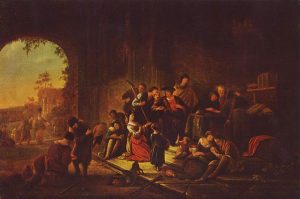 Painting: Parable of the Workers in the Vineyard, by Patrick Paearz de Wet, mid-17th century. https://en.wikipedia.org/wiki/Parable_of_the_Workers_in_the_Vineyard#/media/File:Jacob_Willemsz._de_Wet_d._%C3%84._002.jpg