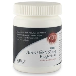 ABBLO Järn 50mg. Aminocheleret / Bisglycinat