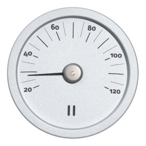 Bastutermometer aluminium naturell