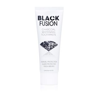 Black Fusion Whitening Tandkräm - Svart kol för vitare tänder