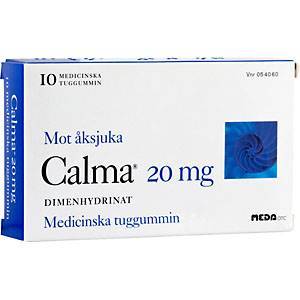 Calma medicinskt tuggummi 10 st/Paket 20mg