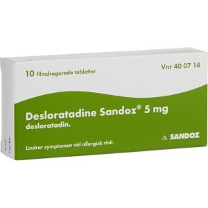 Desloratadine Sandoz, filmdragerad tablett 5 mg 10 st