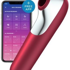 Flash Sale Aug8-10 Satisfyer Dual Love Air Pulse Vibrator Red