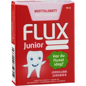 Flux Junior tuggummi jordgubb 18 st