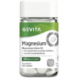 Gevita Magnesium 250 mg 100 tabletter