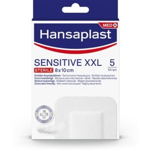 Hansaplast Sensitive XXL 8x10 cm Förband 5-pack