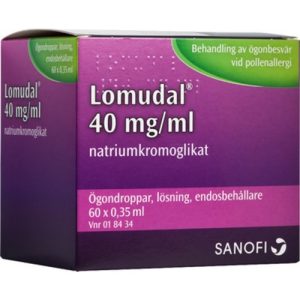 Lomudal ögondroppar endosbehållare 40 mg/ml 60 x 1 dos(er)