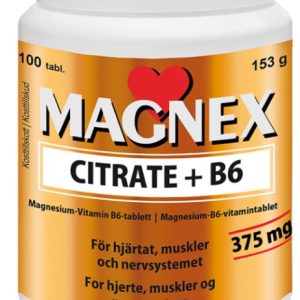 Magnex Citrate + B6 100 tabletter