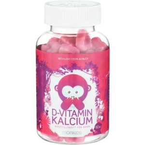 Monkids D-vitamin + kalcium 60st