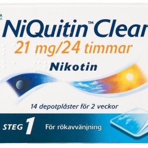 NiQuitin Clear depotplåster 21 mg 14 st