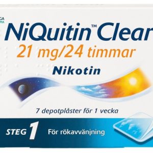 NiQuitin Clear depotplåster 21 mg 7 st