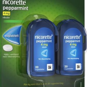 Nicorette Pepparmint, komprimerad sugtablett 4 mg 80 st