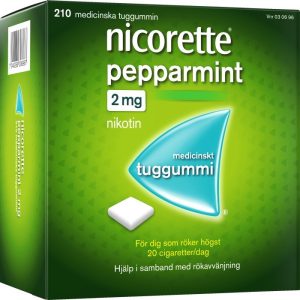 Nicorette Pepparmint, medicinskt tuggummi 2 mg 210 st