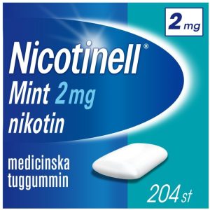 Nicotinell Mint, medicinskt tuggummi 2 mg 204 st