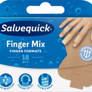 Salvequick Finger Mixed-pack Plåster, 18 st