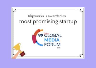 KLIPWORKS VINDER INTERNATIONAL STARTUP-KONKURRENCE