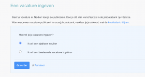 Vacature aanmaken vdab