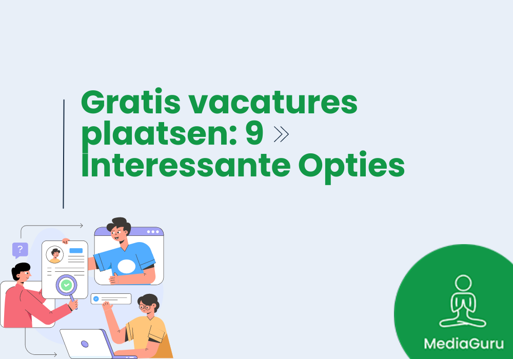 Gratis vacatures plaatsen