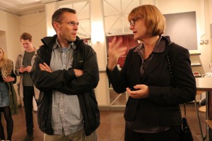 Peter Forsberg och Marie Paterson var förväntansfulla inför föreställningen. Foto: Samuel Potter