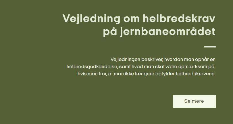 Helbredsundersøgelse jernbanepersonale