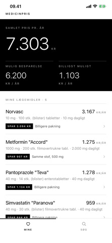 Tjek Medicinpriser — App Store screenshot